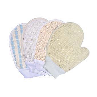 Shower Brush Glove Type Bath Towels for Bathing Use 12Pcs Assorted Color
