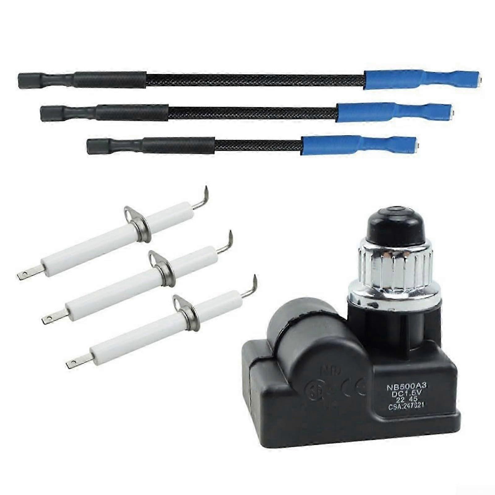 Ignitions Set Igniter Replacement Set Ignitions Button Set Ignitions Push Button Plastic Texture for Outdoor Cooking