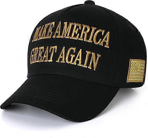 Patriotic Embroidered Structured Trucker Cap