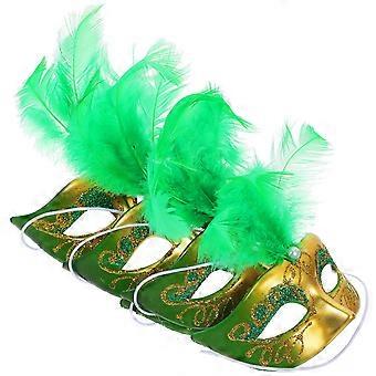 Party Mask Mini Masks for Festival Decoration 5Pcs Green Dolls