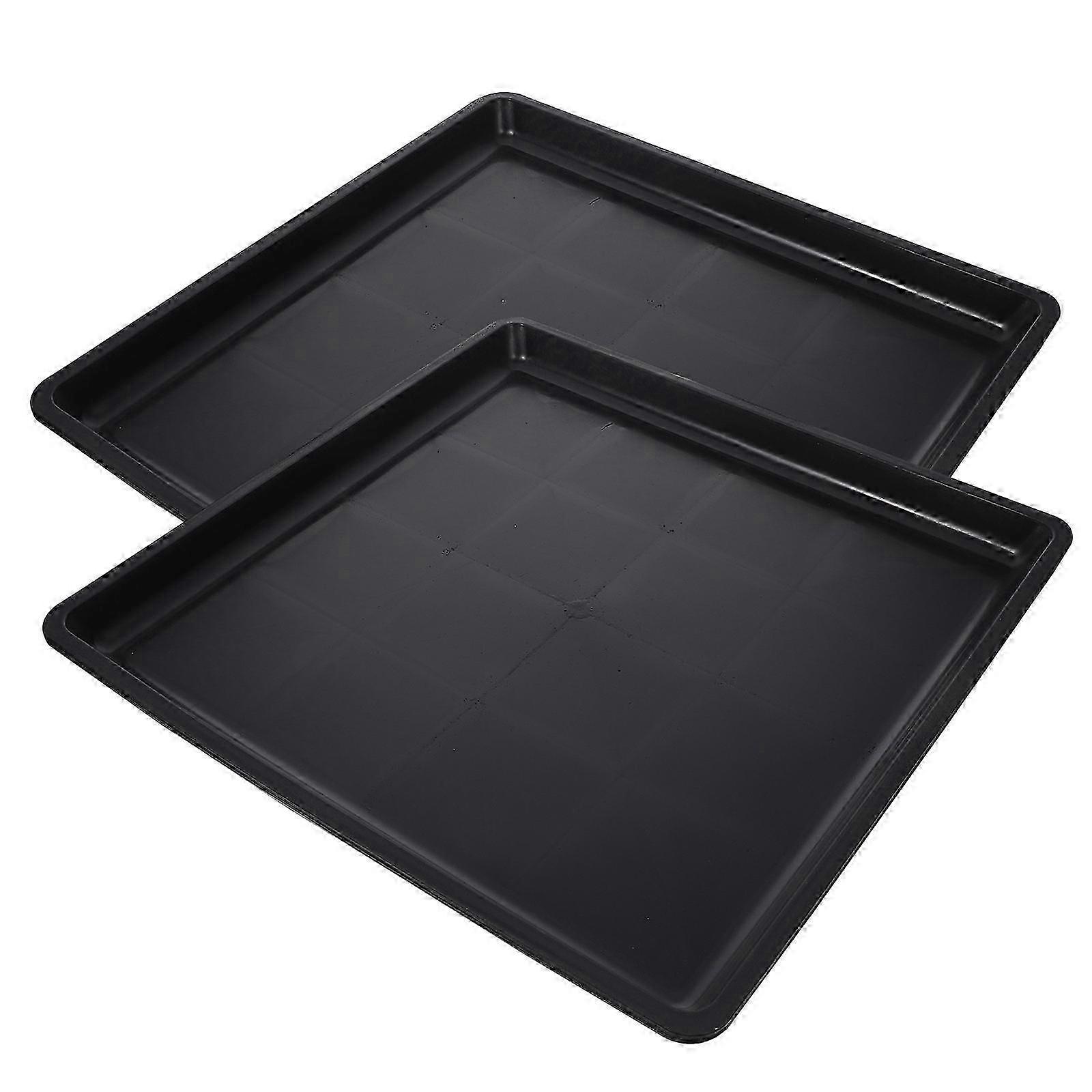 Pet Dog Tray for Urinary Function 4Pcs Black Cage Accessories