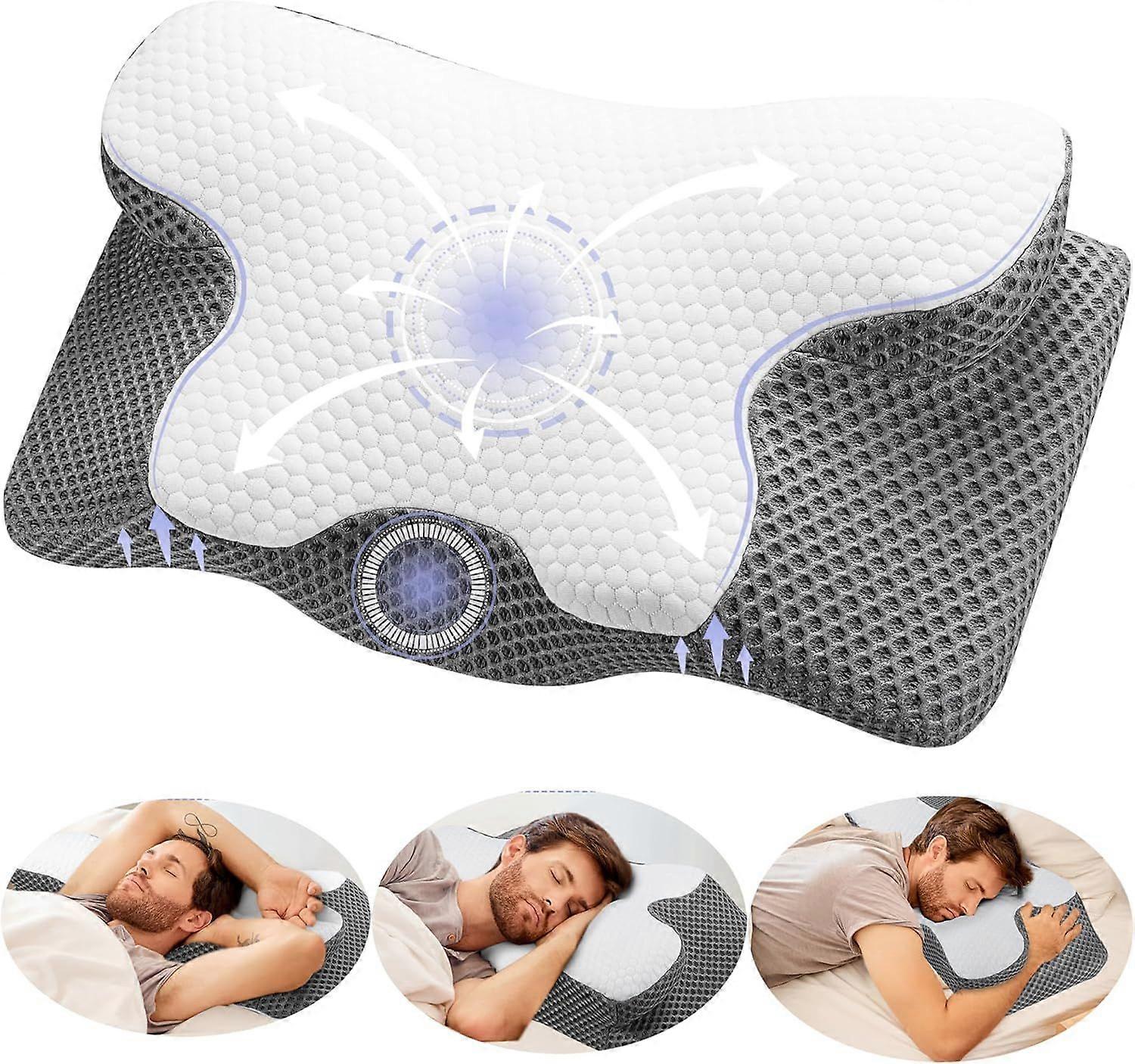 Removable Washable Ergonomic Memory Foam Pillow
