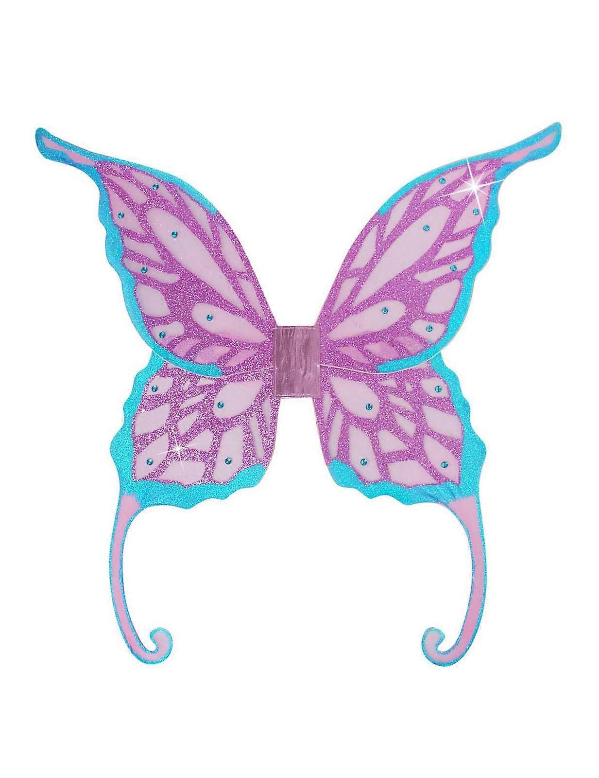 Ailes de fée turquesa e violetas 85 X 88 cm