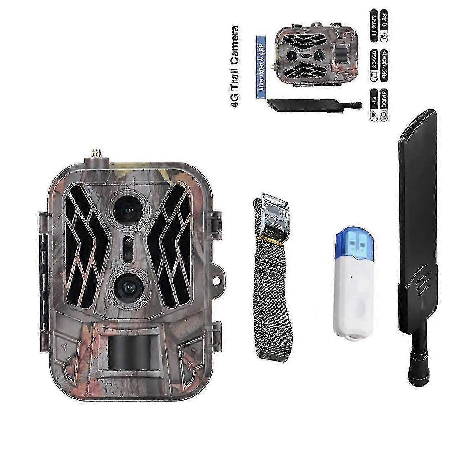 4G HD Hunting Trail Camera Equipped with Night Vision and Live Show Function