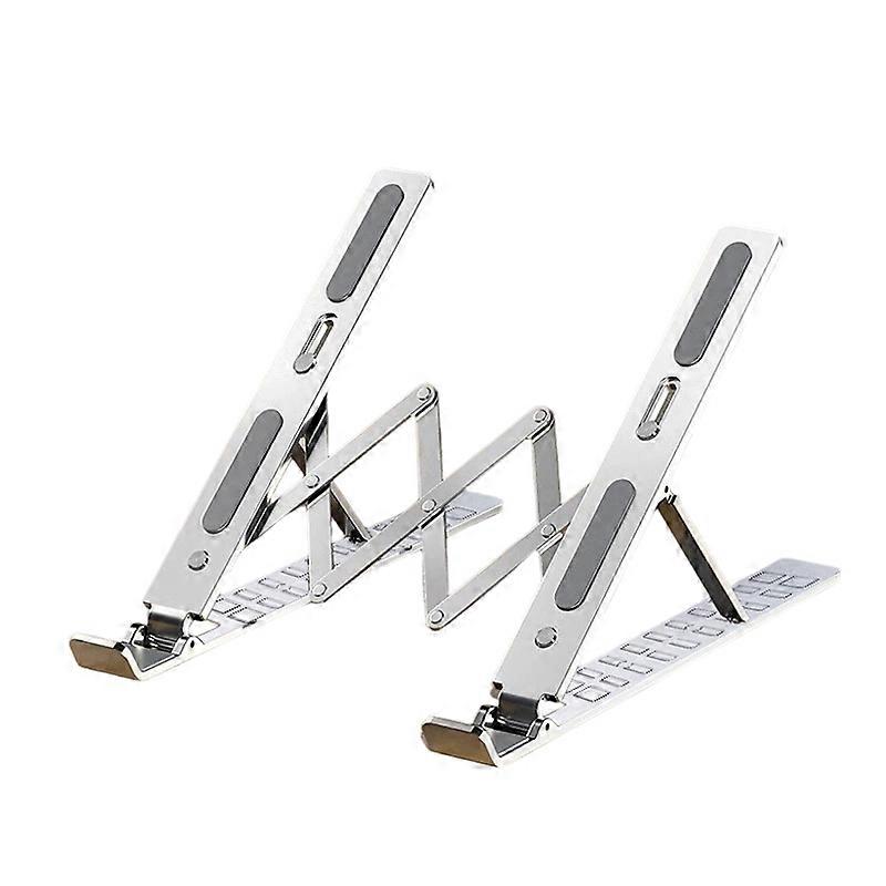 Aluminum Laptop Stand Folding Desktop Riser Height Adjustable Cooling