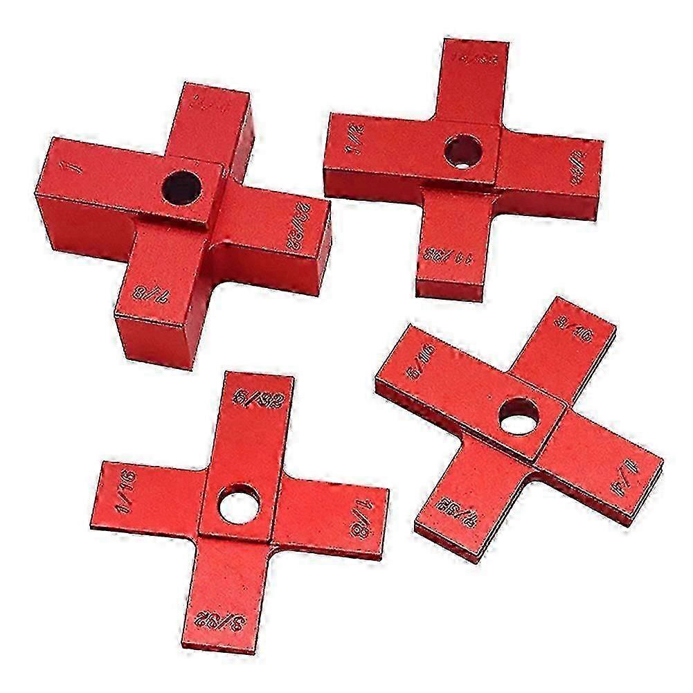 4pcs compatible with Router Height Gauge Set Setup Blocks Accessories Accurate