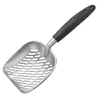 Extra Large Aluminum Alloy Deep Shovel Poop Sifting with Long Handle Metal Cat Litter Scoop