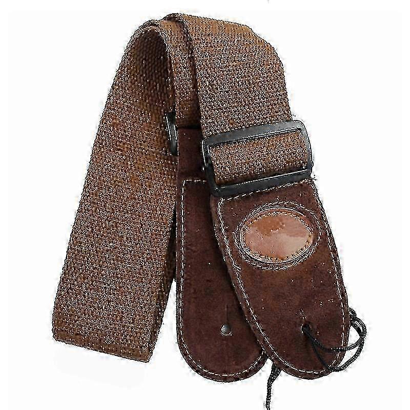 Durable PU-Tipped Cotton Guitar Strap