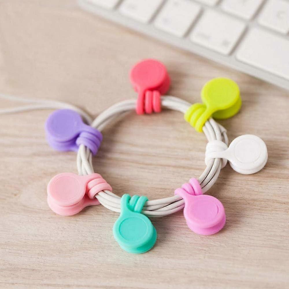 Magnetic Silicone Cable Winder 10 Pack