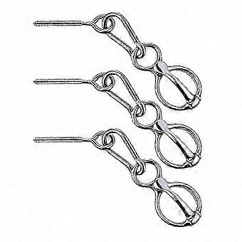 3 sets of tie rings compatible with horses with safety snap closures. Horse equipment accessory. Edition B SD