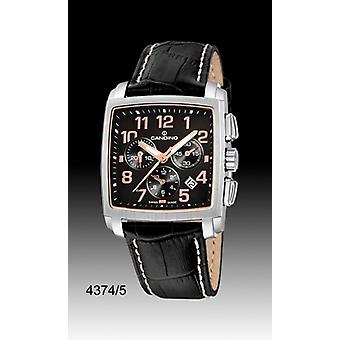 Candino Eleganz Quarz Analog Man Uhr mit Kuhfell Armband C4374/5