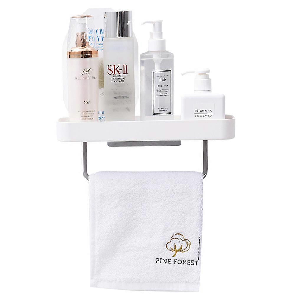 Modern Self-Draining Soap Caddy Corner Design Removable Shelf