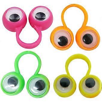 Children Gift Finger Ring with Large Eyes for Kids Use 10Pcs Finger Toy