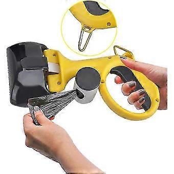 Poop Scooper for Dog Cat, Indoor Outdoor Lawn Use, ABS Material, Non-slip Handle, with Hanging Hook