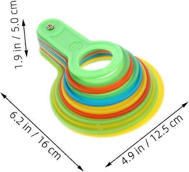 2 Sets Plastic Fruit and Vegetable Grading Ruler, 25-110mm Diameter Gauge