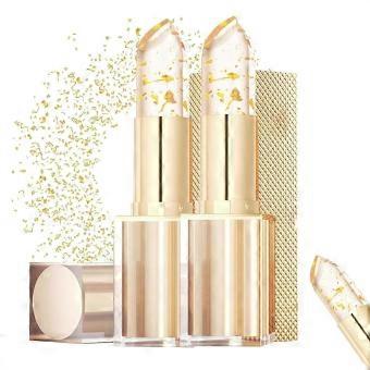 2PCS pH Color Ch-anging Lipstick 24H Tr-ansferproof Wear with Deep Hydration -and Glossy Finish-an
