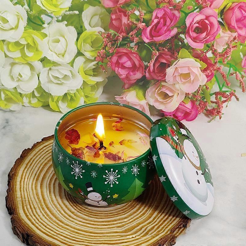 Smokeless Scented Candle Christmas Aromatherapy Candle Random PatternLavender