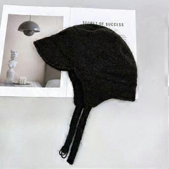 Internet celebrity blogger new double-sided woolen flying hat warm versatile cycling wool ear protector Lei Feng hat tide