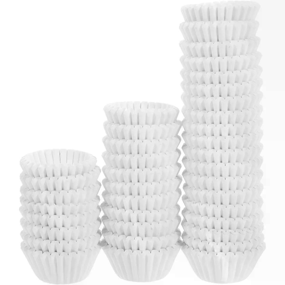 1000pcs White Paper Cake Cups for Baking and Wedding