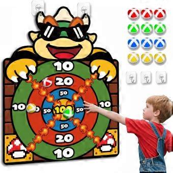 Dartspel voor kinderen, 65 cm, met 12 zelfklevende ballen