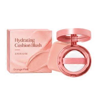 Cushion Blush 3.5g Orange Pink Hydrating Cheek Color Smooth Natural Finish Soft Blurring Applicator