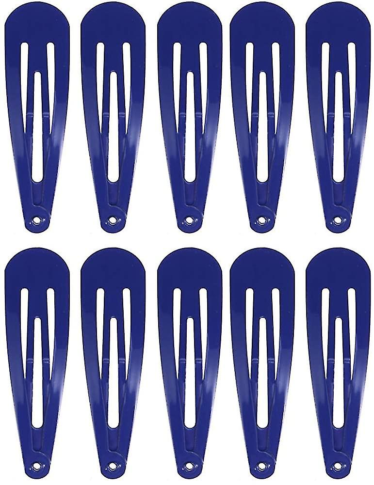 Clipes de cabelo snap de 2 polegadas Barrettes 50pcs Royal Blue Snap Hair Barrettes Simples