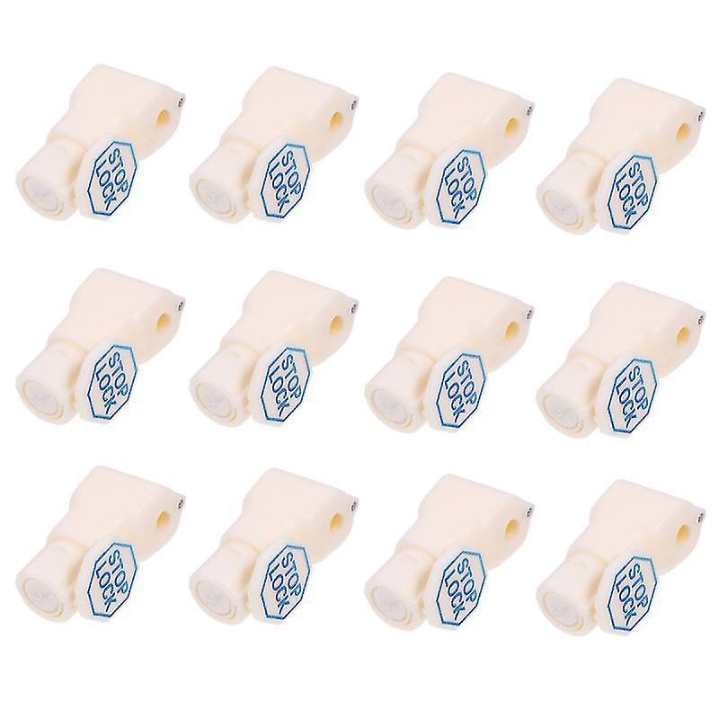 4.5X2x2cm White Utility Hooks 100pcs Peg Hook Locks Stop Lock Plastic Red Stop Locks Anti Theft Lock