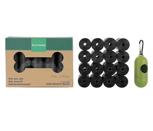 (black 16 Rolls)degradable Pet Garbage Bag