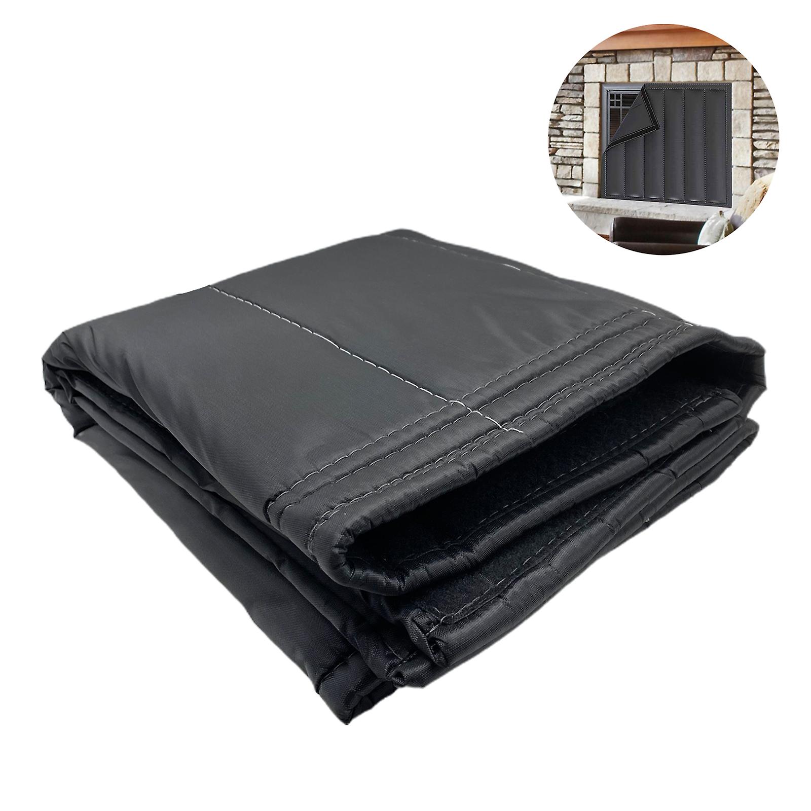 Nuovissimo 51x39in Coperta per caminetto Copertura per protezione antivento per caminetto nero