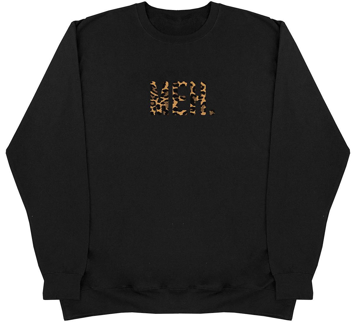 Meh. - Leopard Print - Huge Oversized Comfy Sweater