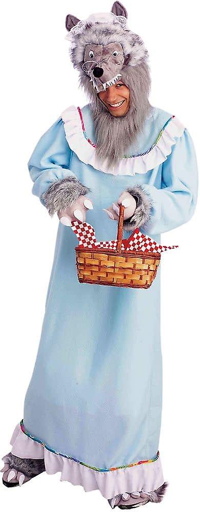 Widmann Oma Wolf Kostuum Beige - Maat M | Carnavalskostuum Boze Wolf