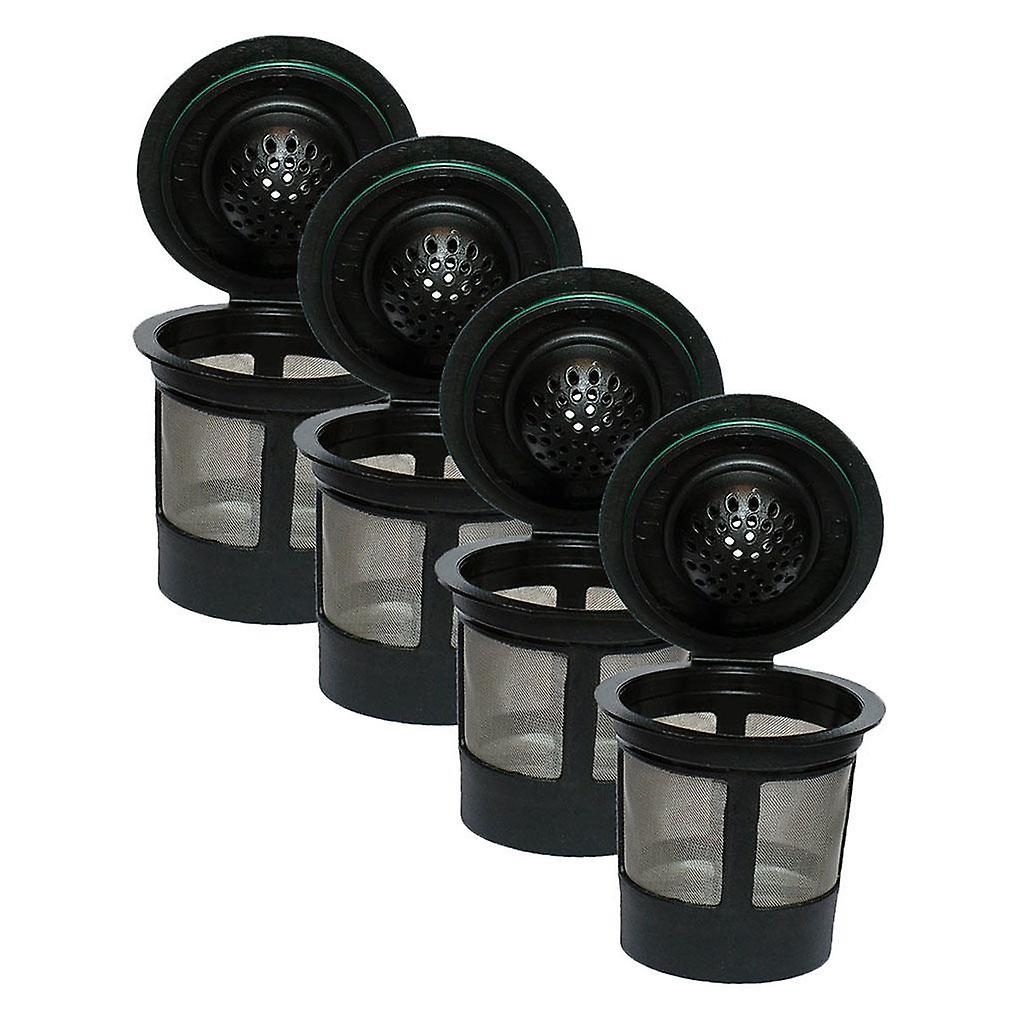 4Pcs Portable Reusable Replacement Single Coffee Filters Mesh