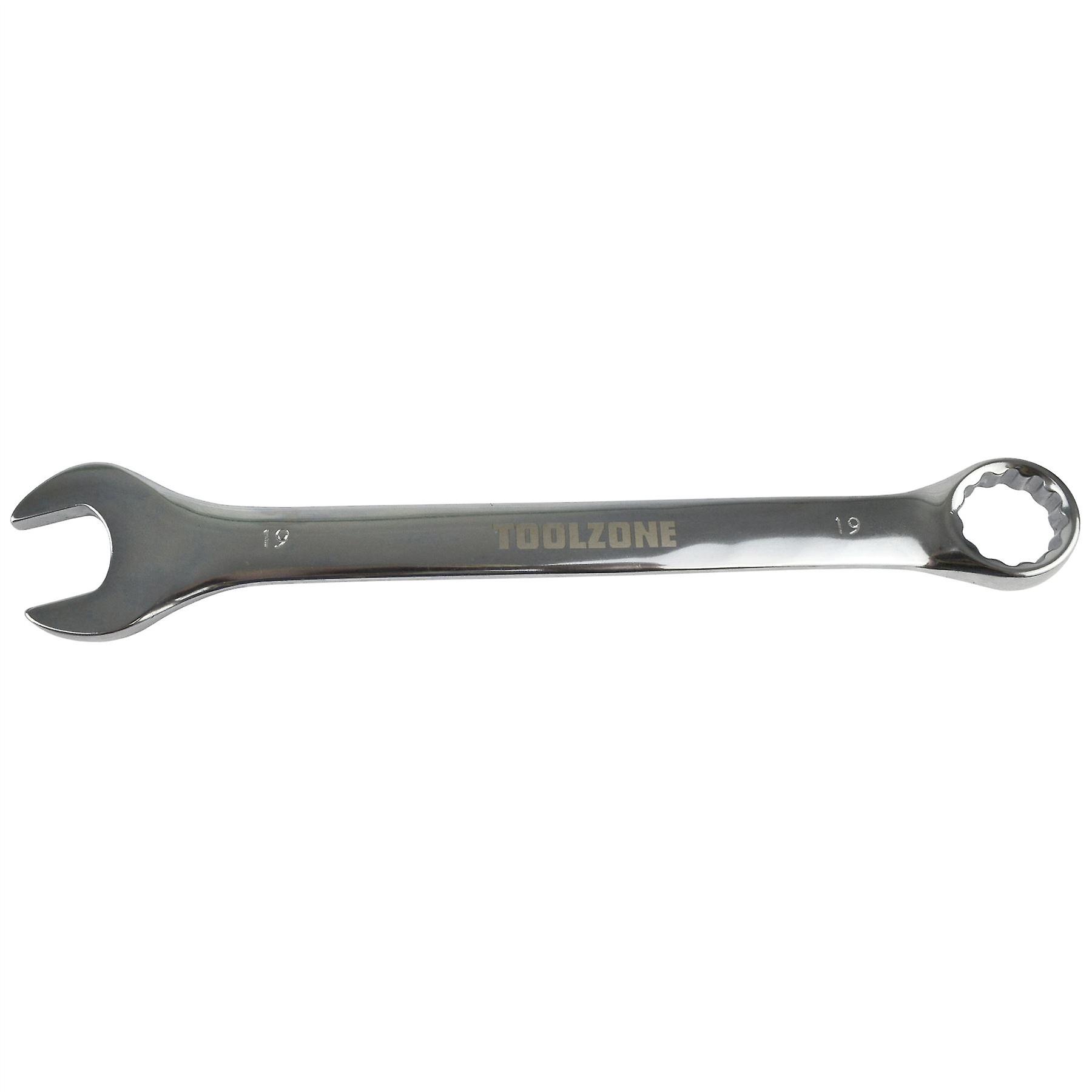 19mm Metric Combination Spanner Wrench Chrome Vanadium CRV Ring & Open TE349