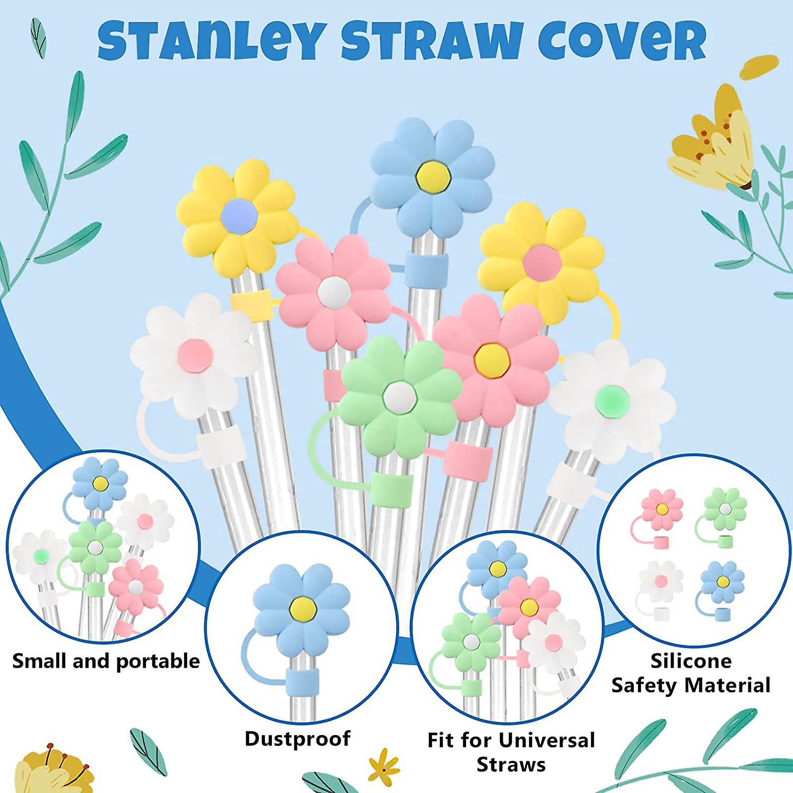 Silicone Soft Reusable Straw Cover Bpa-free And Non Toxic Straw Cover For Avoiding Dust And Splashes
