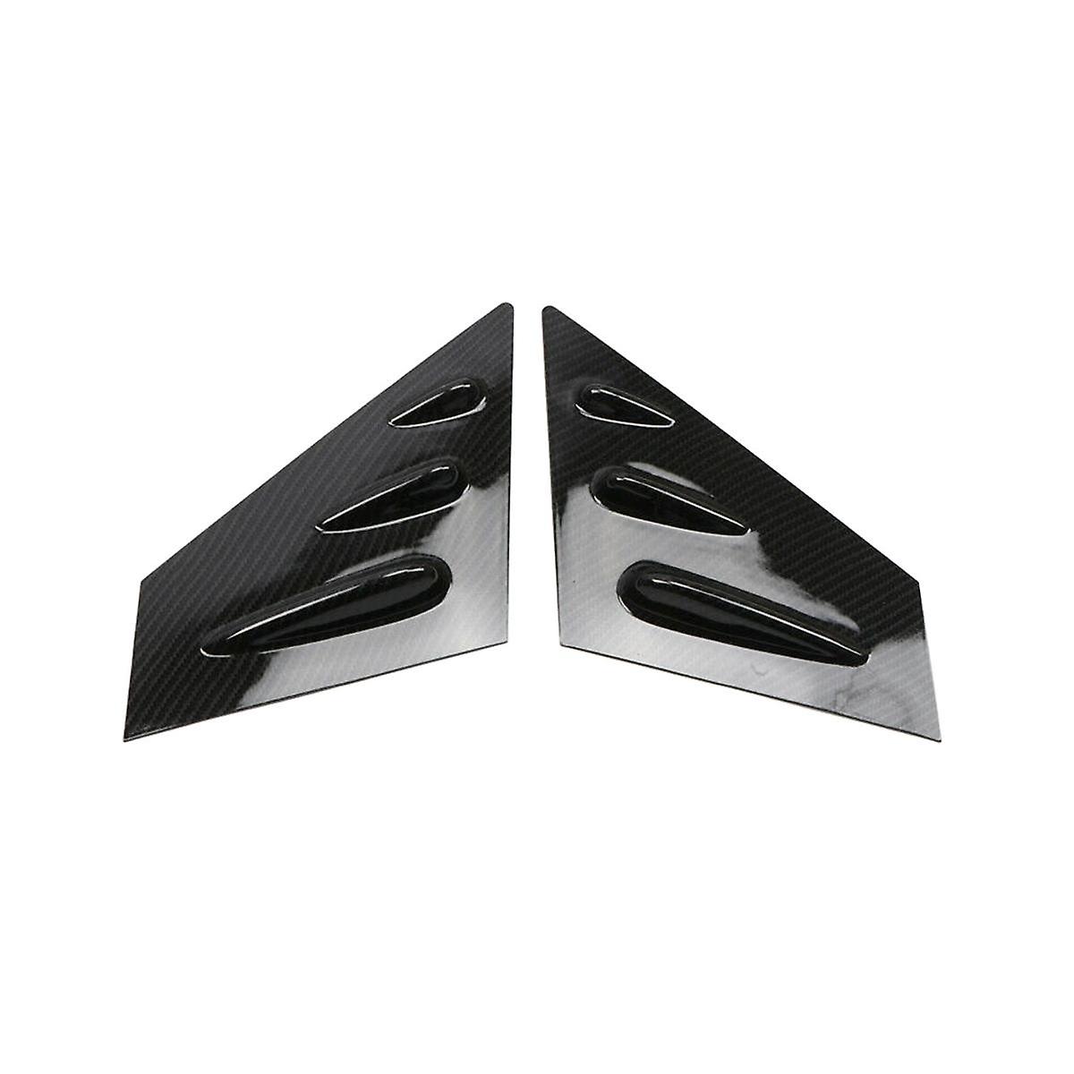 Rear Triangle Window Louver Spoiler Window Sticker Car for 2015-2018