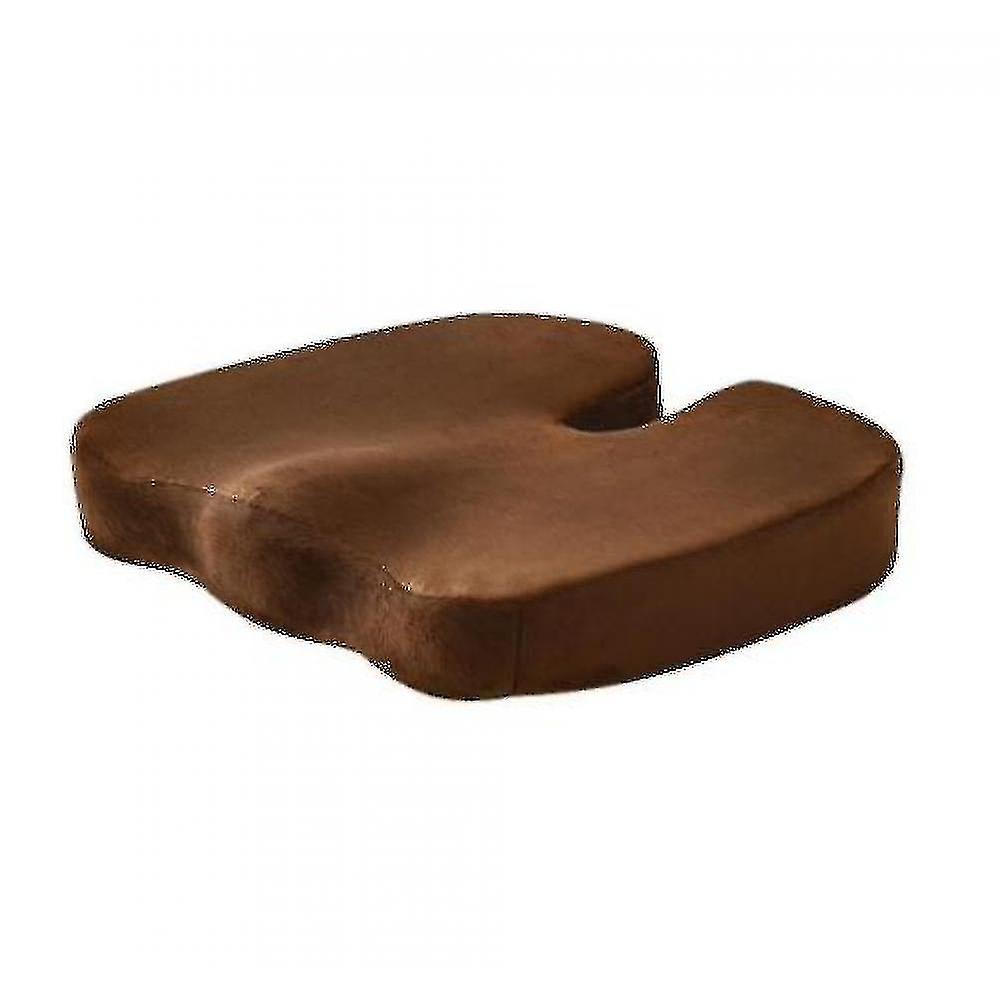 Super Soft Velvet Cushion Memory Foam Cushion(brown)