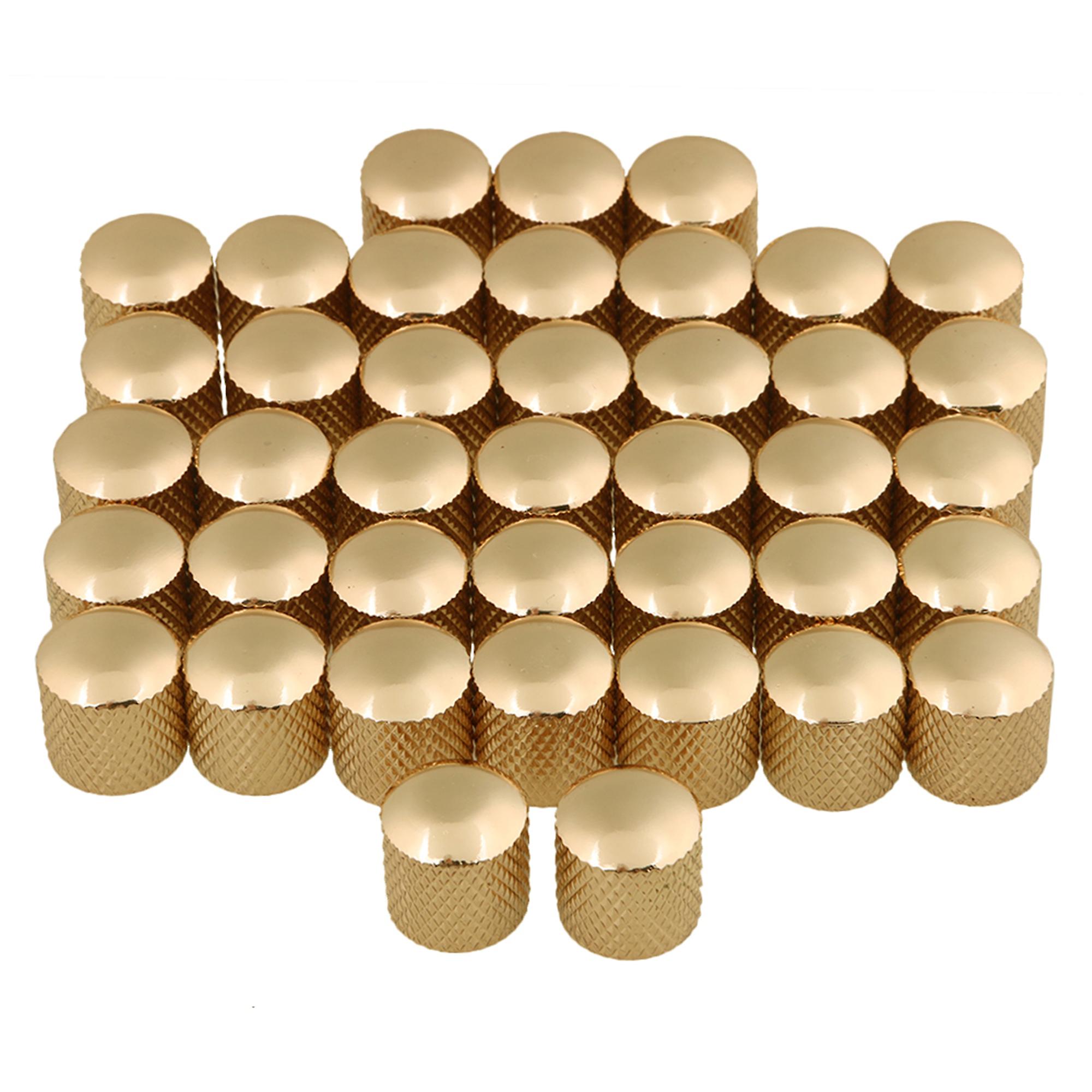 Gold Dome Guitar Control Knobs for Electric Guitar Pack of 40
