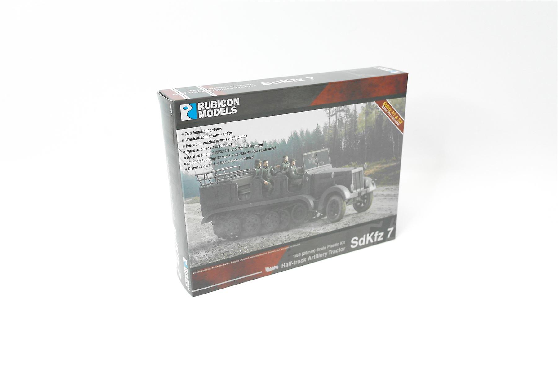 Rubicon RU-280065 SdKfz 7 Halftrack - Scala 1:56 (28mm) Wargame Plastic Kit Modellino storico in scala