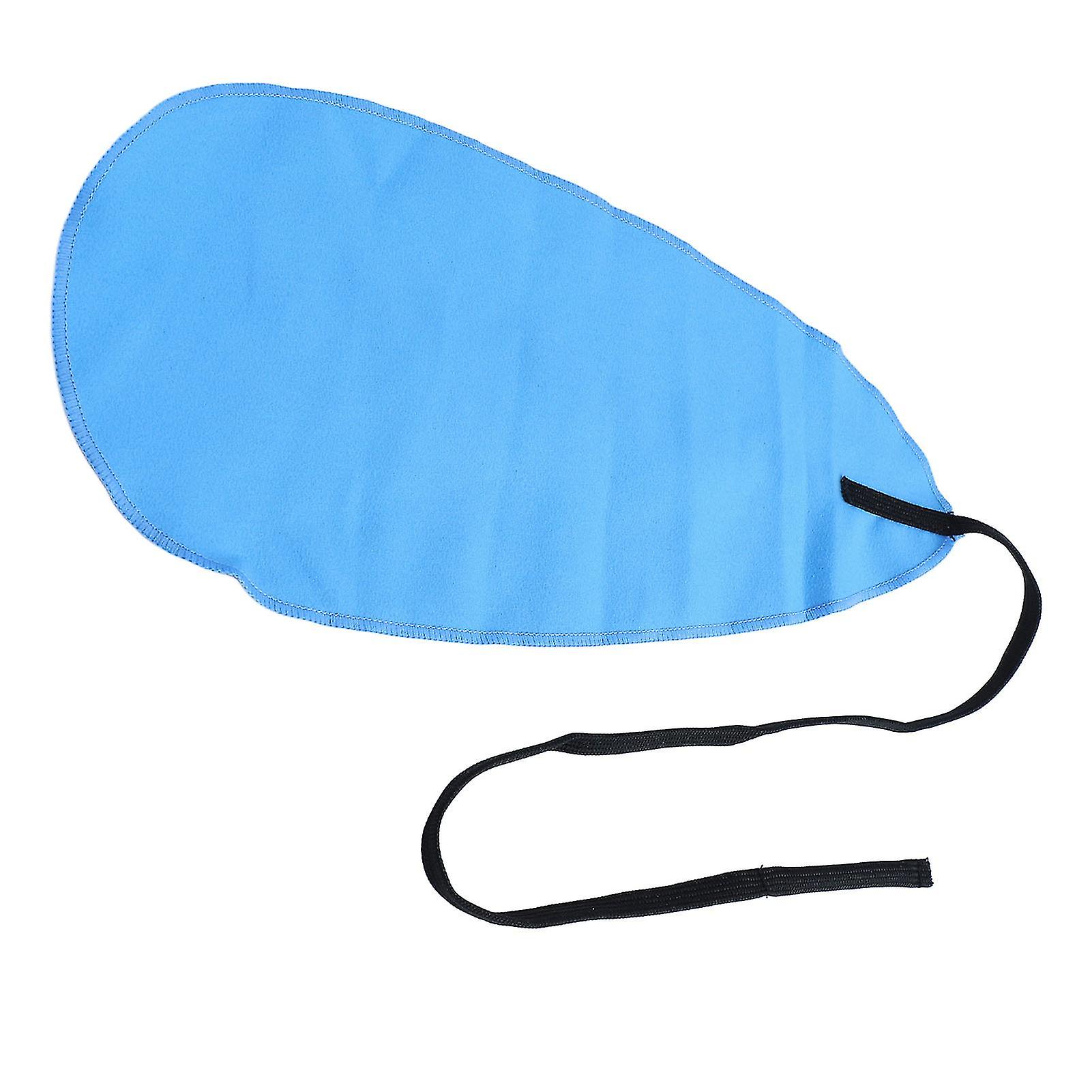 Saxophone Cleaning Cloth A Shape Cloth Cleaner Tool Accessory for Piccolo Flute Sax Blue 
