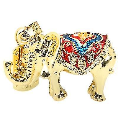 Computer Accessory Sets Golden Elephants Shaped Diamond Jewelry Necklace Style Usb Flash Disk 4gb