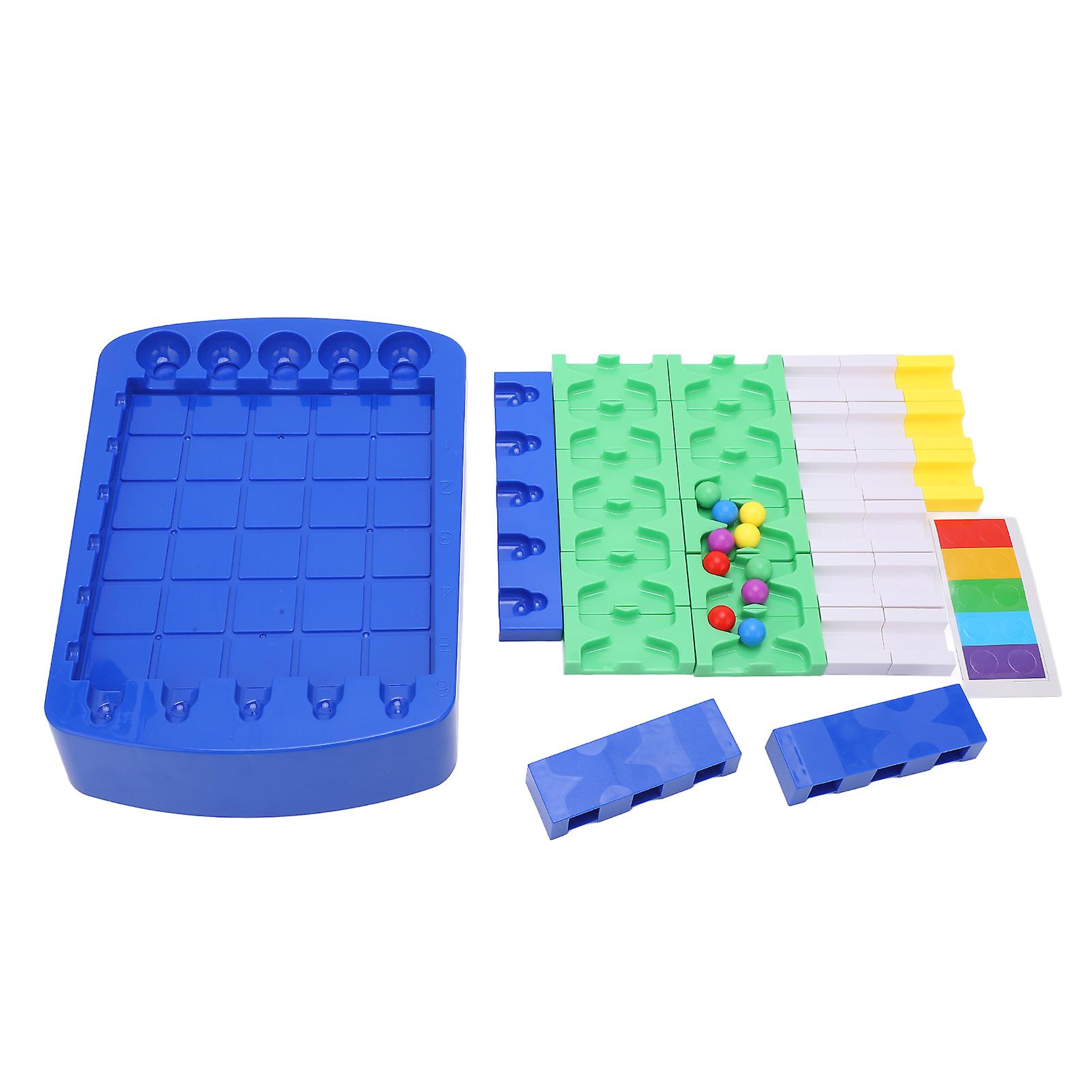 Educational Board Game for Kids Ages 3+, Logic Maze, Marbles and Beads, Brain Training