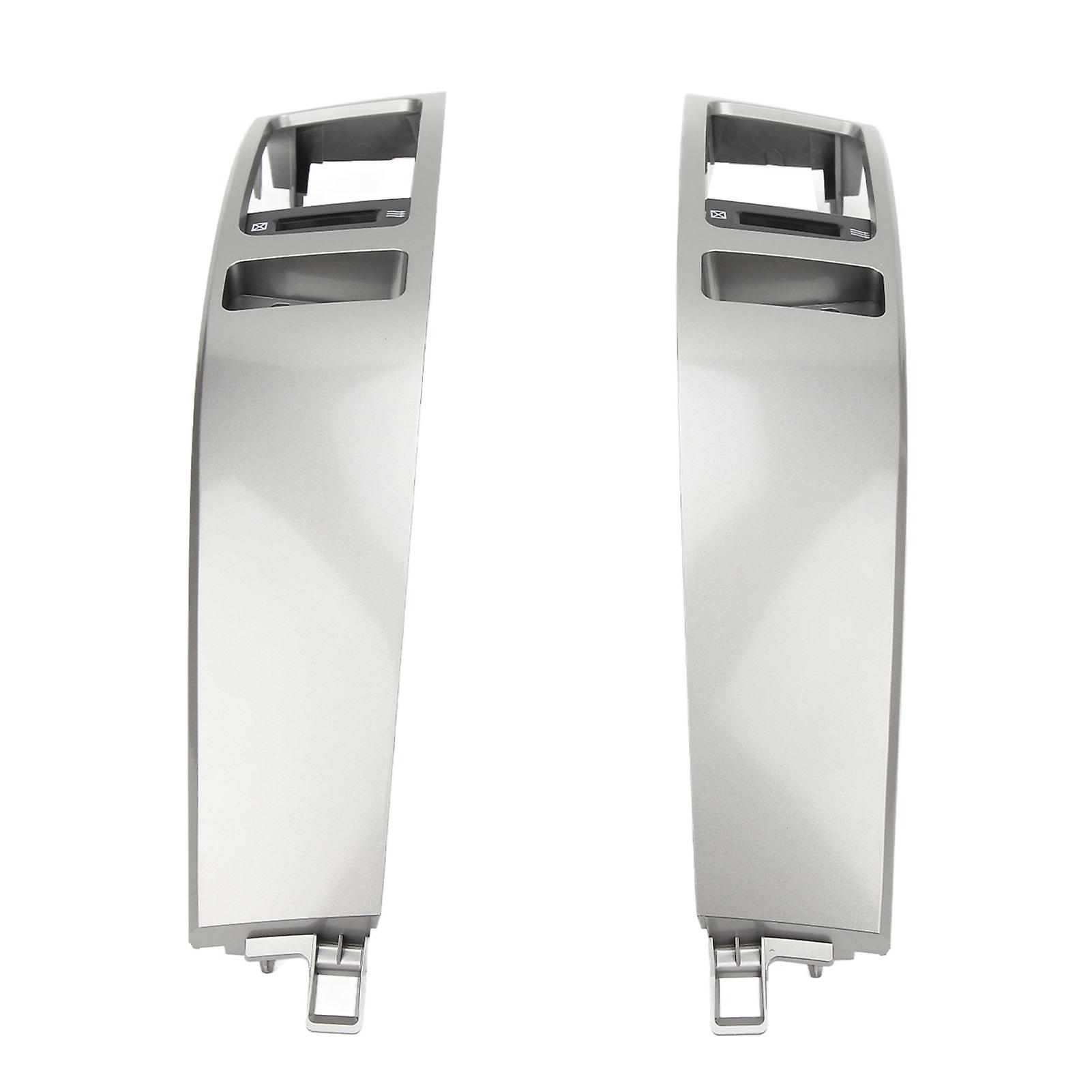 2PCS Dashboard Air Vent Panel 55474‑60040 Left Right Panel Replacement For Land Cruiser Prado J120 2003‑2009 Silver