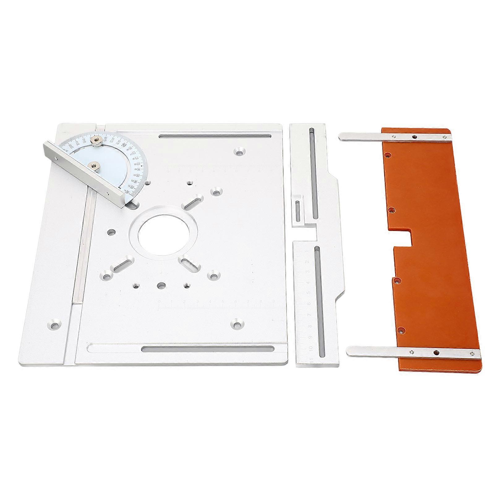 Aluminium Router Table Insert Plate Multifunctional Woodworking Benches Flip Trimming Engraving Table