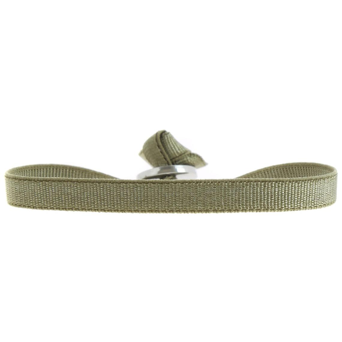 Armband Les Interchangeables A50439 - Lint 6mm Khaki Medium Vrouw