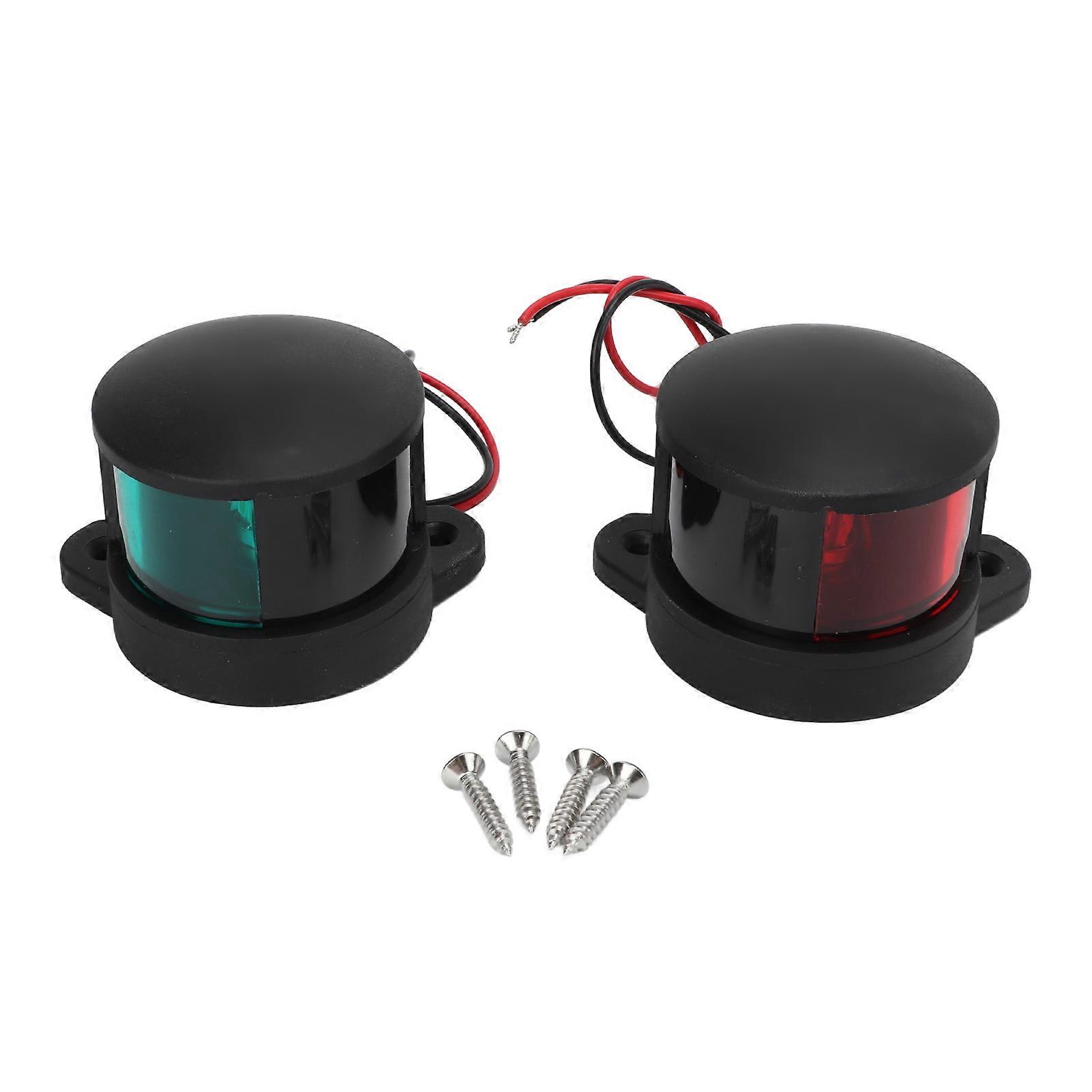 Marine LED Navigation Light,2pcs Boat LED Navigation Navigation Signal Light Boat LED Navigation Lights Versatile Functionality