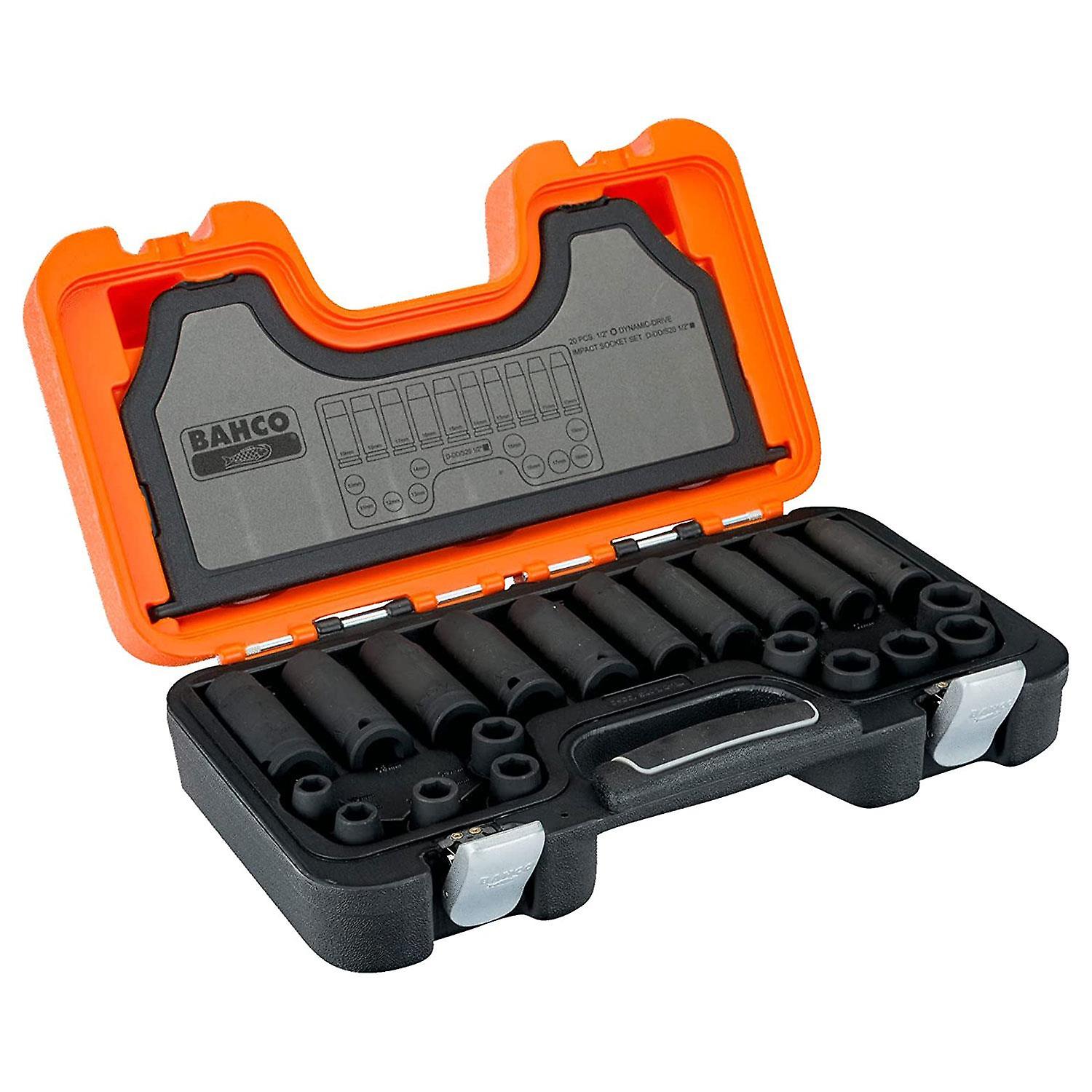 BAHCO D-DD/S20 IMPACT SOCKET SET 20PC 1/2IN
