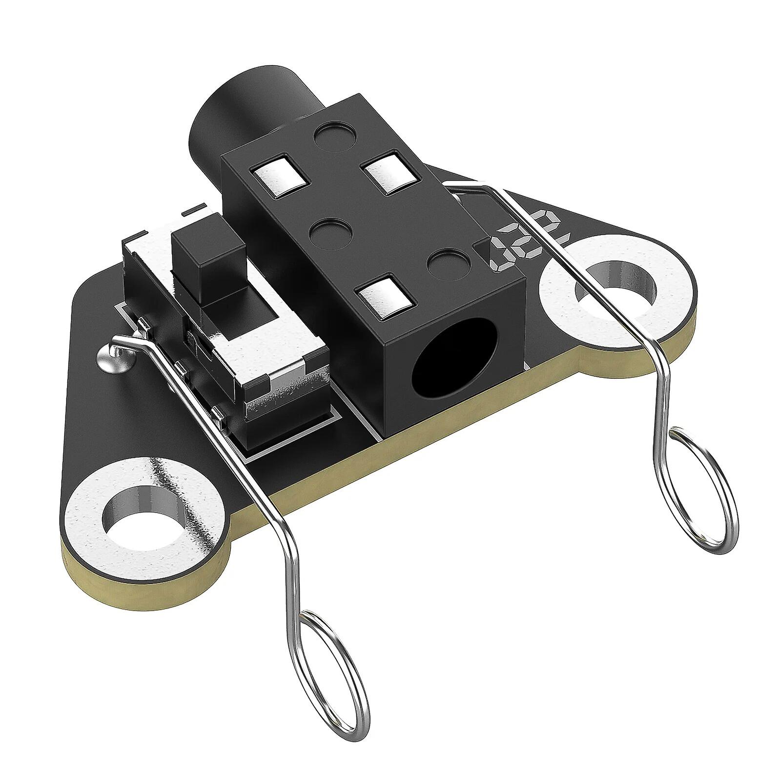 Putikeeg CW Automatic Morse Code Stainless Steel Plastic Power Socket Replacement Mini Double Paddles~14830