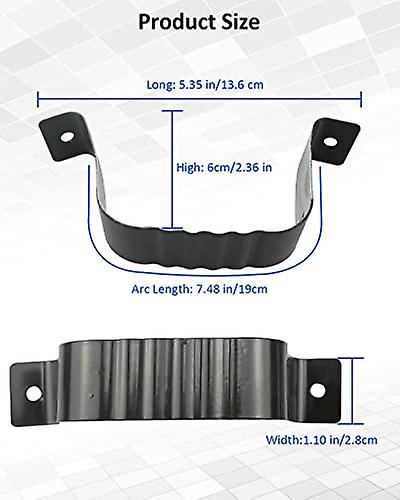 4Pcs Downspout Adapter Strap 3''x4'' Gutter Downspout Extensions Accessories Leader Strap