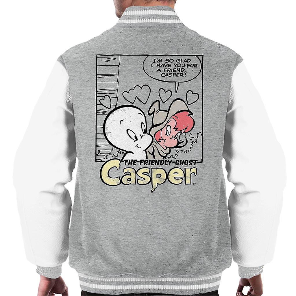 Casper The Friendly Ghost And Wendy Friends Men's Varsity Jacket