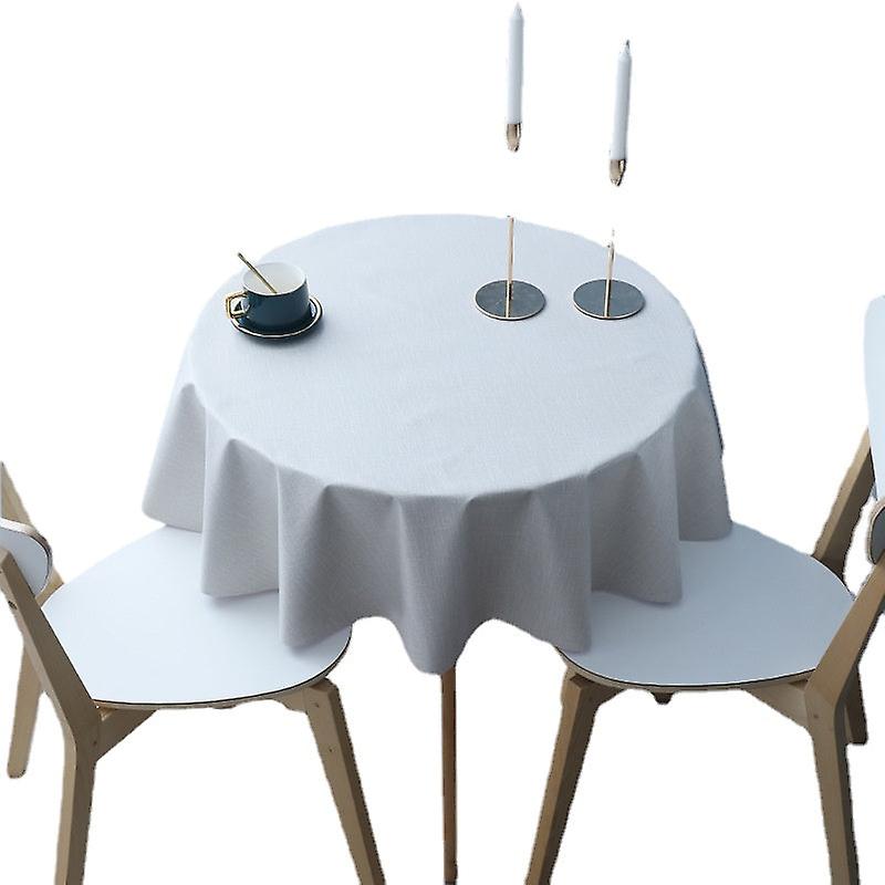 Solid Color Nordic Tablecloth Waterproof Oil-proof Disposable Pvc Table Cloth Household Rectangular Coffee Table Cloth Simple Table Mat